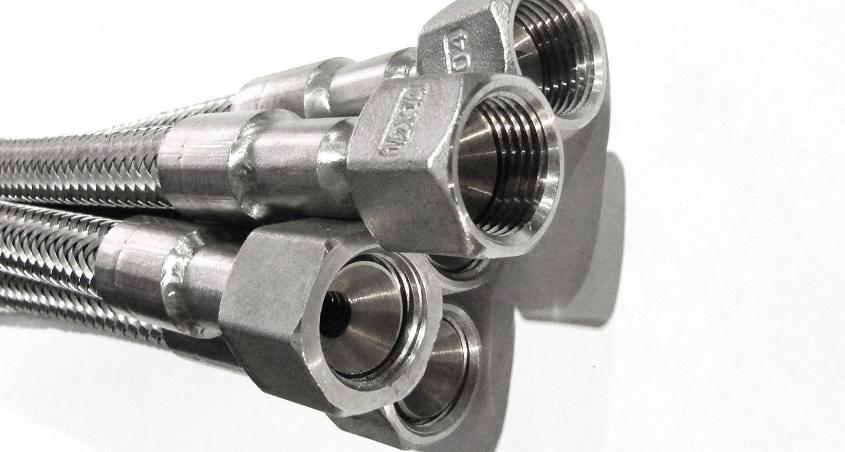 Металлорукав РВД рукав высокого давления вр внутренняя резьба конус 74 градуса из нержавеющей стали.