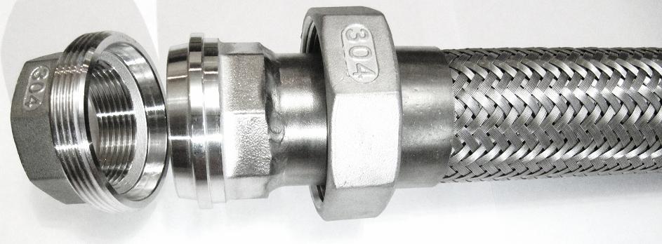 Металлорукав высокого давления с разъемным соединением американка ДУ 15 - 1/2