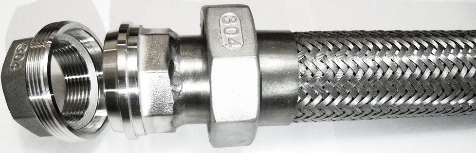 Металлорукав высокого давления с разъемным соединением американка ДУ 15 - 1/2