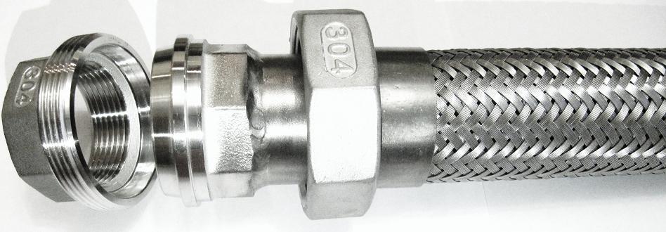 Металлорукав высокого давления с разъемным соединением американка ДУ 15 - 1/2