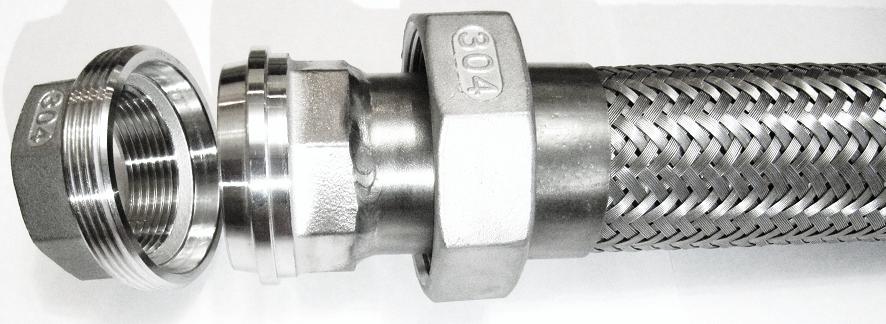 Металлорукав высокого давления с разъемным соединением американка ДУ 15 - 1/2