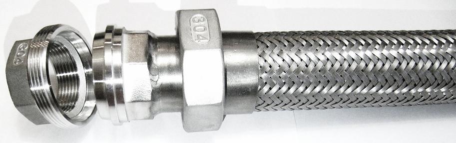 Металлорукав высокого давления с разъемным соединением американка ДУ 15 - 1/2