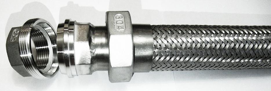 Металлорукав высокого давления с разъемным соединением американка ДУ 15 - 1/2