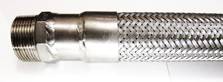 Металлорукав РВД рукав высокого давления нр наружная резьба из нержавеющей стали.