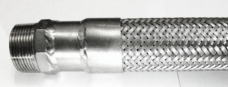 Металлорукав РВД рукав высокого давления нр наружная резьба из нержавеющей стали.