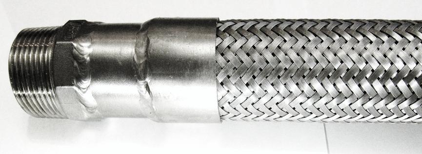 Металлорукав РВД рукав высокого давления нр наружная резьба из нержавеющей стали.
