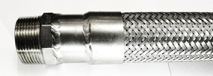 Металлорукав РВД рукав высокого давления нр наружная резьба из нержавеющей стали.