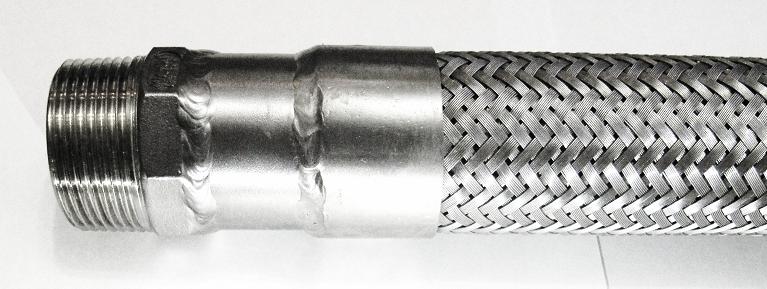 Металлорукав РВД рукав высокого давления нр наружная резьба из нержавеющей стали.