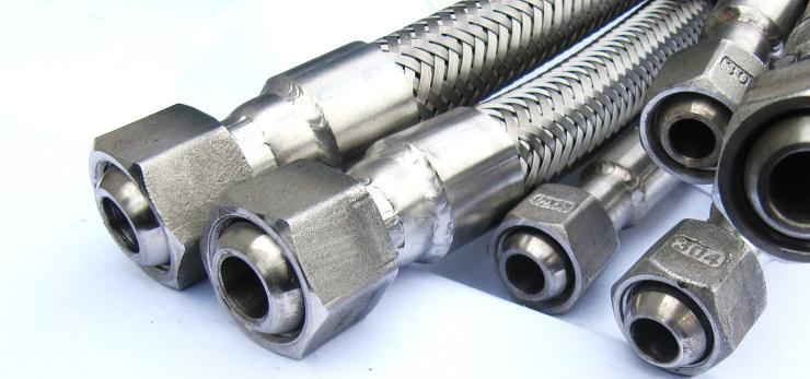 Металлорукав РВД рукав высокого давления сфера под конус 60 градусов из нержавеющей стали